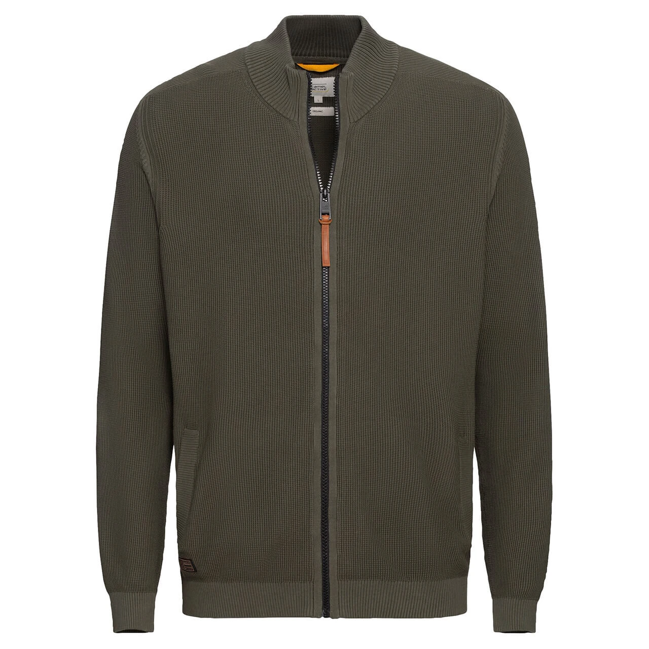 Camel Active Herren Strickjacke Olive 1 Camel Active Herren Strickjacke Olive