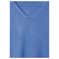 Cecil Damen Pullover Cosy Mix Rounded V-Neck Water Blue Melange 9 Cecil Damen Pullover Cosy Mix Rounded V-Neck Water Blue Melange -Modezauber Günstiges Geschäft cecil cosy rounded v neck pullover blau 15553 detail