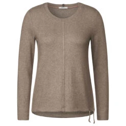 Cecil Damen Pullover Cosy Taupe Melange