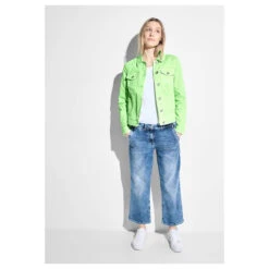 Cecil Damen Jeansjacke Matcha Lime 8 Cecil Damen Jeansjacke Matcha Lime -Modezauber Günstiges Geschäft cecil denim jacked colored jeansjacke gruen 15742 model