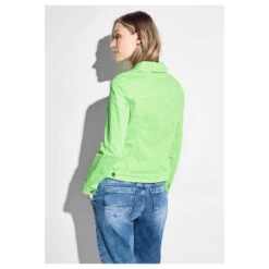 Cecil Damen Jeansjacke Matcha Lime 7 Cecil Damen Jeansjacke Matcha Lime -Modezauber Günstiges Geschäft cecil denim jacked colored jeansjacke gruen 15742 model hinten
