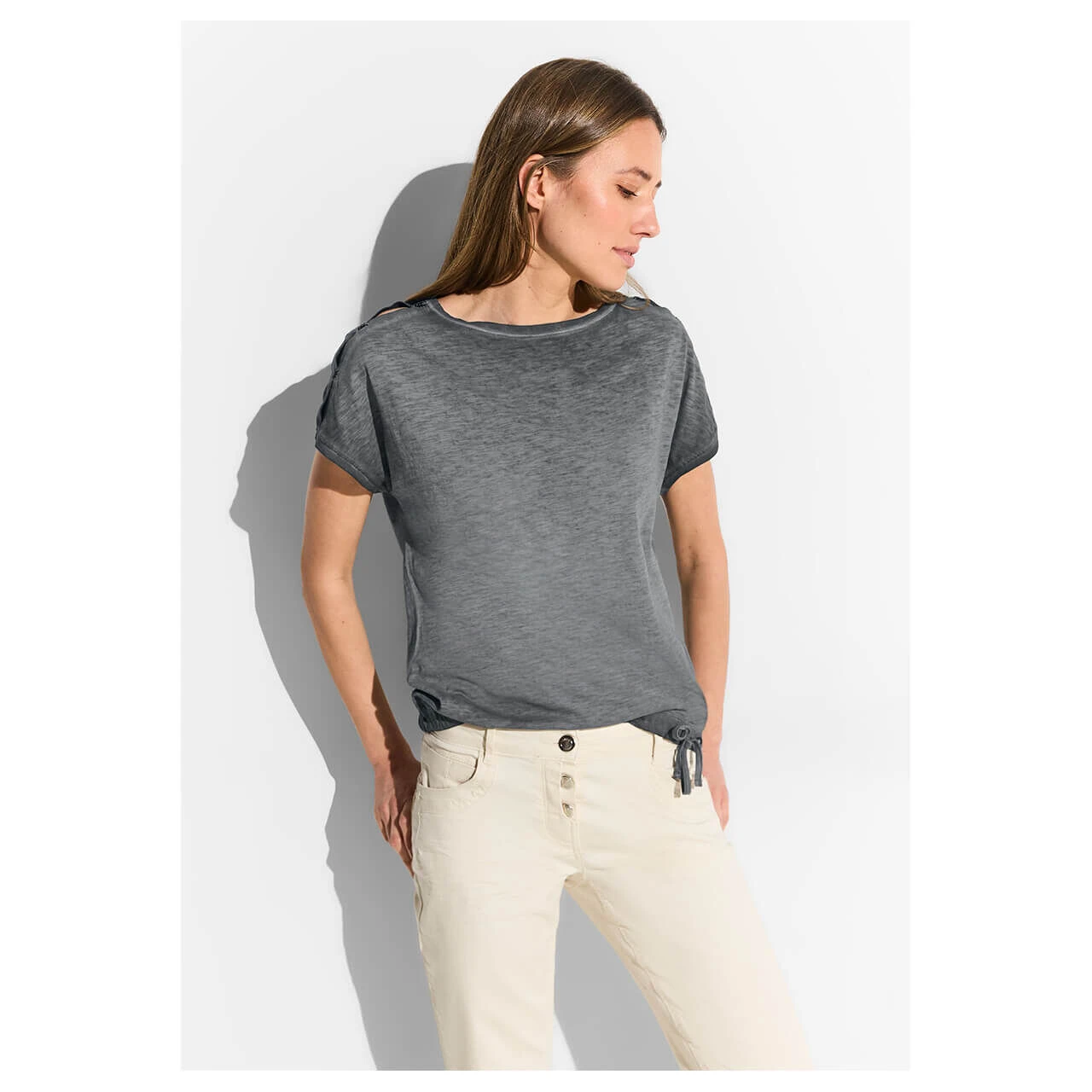 Cecil Damen T-Shirt GMD Black 2 Cecil Damen T-Shirt GMD Black – Bild 2