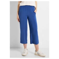 Cecil Neele Wideleg Capri 3/4 Hose Blue Sea 10 Cecil Neele Wideleg Capri 3/4 Hose Blue Sea -Modezauber Günstiges Geschäft cecil jeans neele blau 14922 ansicht front