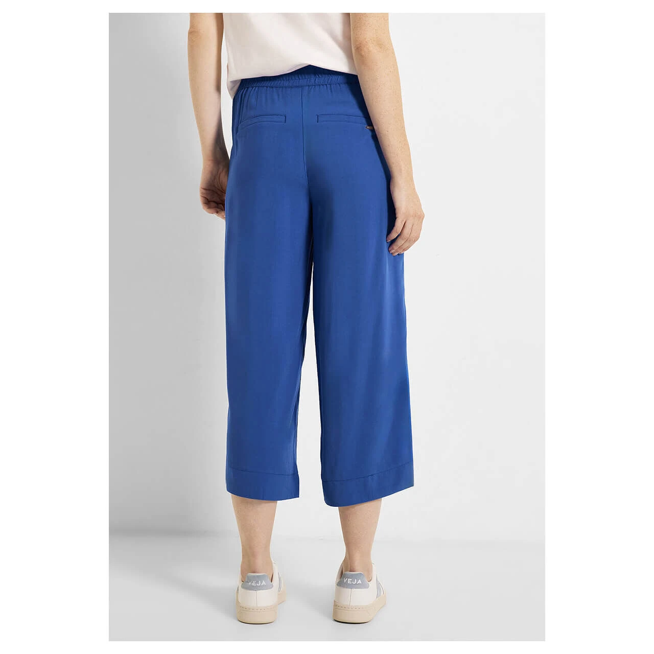 Cecil Neele Wideleg Capri 3/4 Hose Blue Sea 4 Cecil Neele Wideleg Capri 3/4 Hose Blue Sea – Bild 4