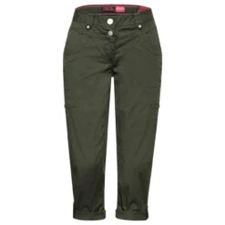 Cecil New York Capri Papertouch 3/4 Baumwollhose Strong Khaki