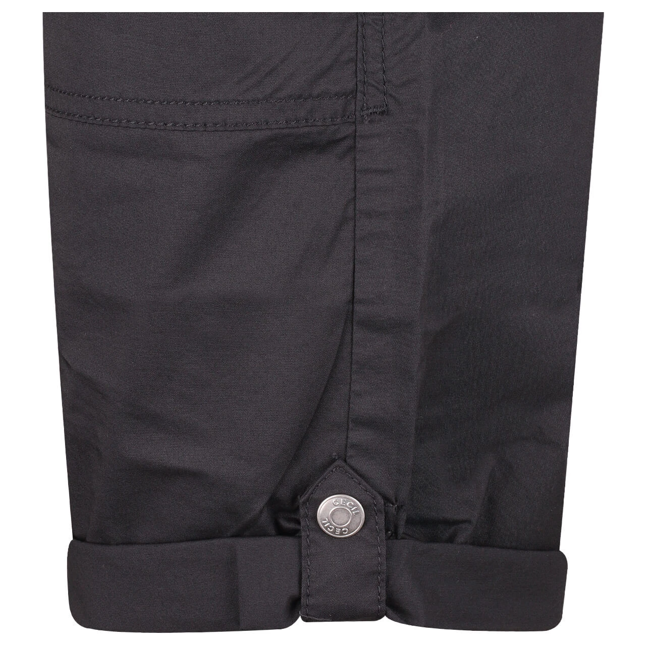 Cecil New York Baumwoll Shorts Carbon Grey 3 Cecil New York Baumwoll Shorts Carbon Grey – Bild 3