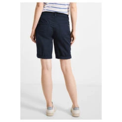 Cecil New York Baumwoll Shorts Deep Blue -Modezauber Günstiges Geschäft cecil jeans new york shorts dunkelblau 10128 ansicht hinten