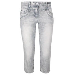 Cecil Scarlett Capri 3/4 Jeans Grey Washed