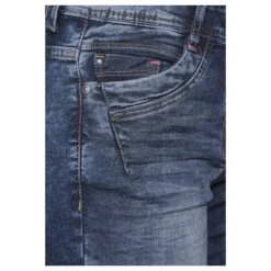 Cecil Scarlett Jeans Shorts Mid Blue Used Washed 16 Cecil Scarlett Jeans Shorts Mid Blue Used Washed -Modezauber Günstiges Geschäft cecil jeans scarlett shorts mid blue 10235 ansicht detail vorne