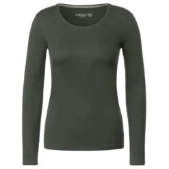 Cecil Damen Langarm Shirt Pia Dynamic Khaki