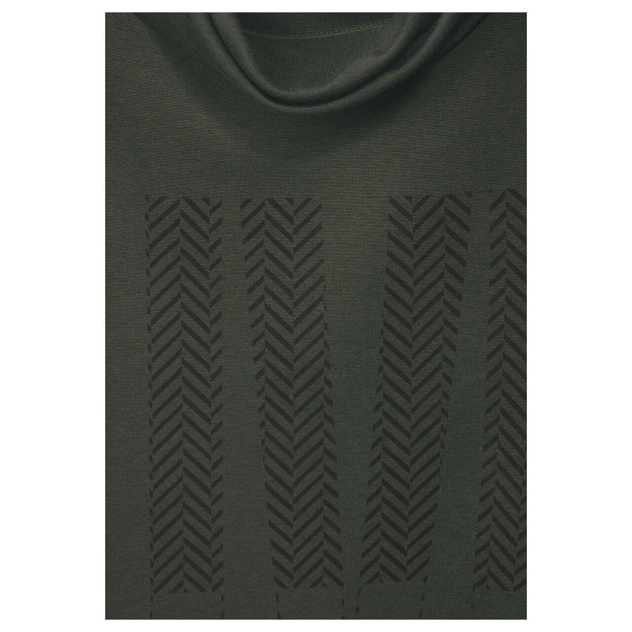 Cecil Damen Langarm Shirt Volume Collar Dynamic Khaki 5 Cecil Damen Langarm Shirt Volume Collar Dynamic Khaki – Bild 5