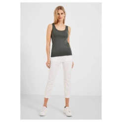 Cecil Linda Top Sporty Khaki -Modezauber Günstiges Geschäft cecil linda top gruen 14923 vorne