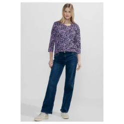 Cecil Damen 3/4 Arm Shirt Minimal Tunic Universal Blue Printed 8 Cecil Damen 3/4 Arm Shirt Minimal Tunic Universal Blue Printed -Modezauber Günstiges Geschäft cecil minimal tunic violett 25512 model