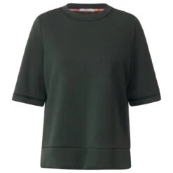 Cecil Damen Kurzarm Sweatshirt Strong Khaki