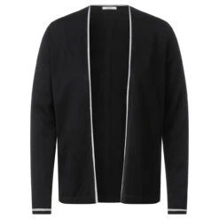 Cecil Damen Strickjacke Open Basic Cardigan Black