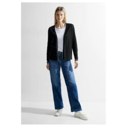 Cecil Damen Strickjacke Open Basic Cardigan Black 8 Cecil Damen Strickjacke Open Basic Cardigan Black -Modezauber Günstiges Geschäft cecil open basic cardigan schwarz 20001 model