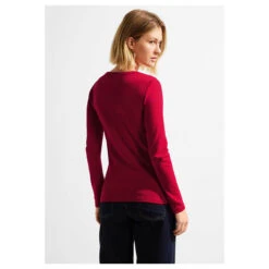 Cecil Damen Langarm Shirt Pia Casual Red 7 Cecil Damen Langarm Shirt Pia Casual Red -Modezauber Günstiges Geschäft cecil pia langarmshirt rot 14935 hinten