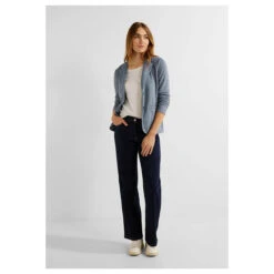 Cecil Piqué Blazer Deep Lake Green -Modezauber Günstiges Geschäft cecil pique blazer blau 24926 vorne