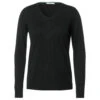 Cecil Damen Pullover Rounded V-Neck Black