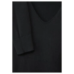 Cecil Damen Pullover Rounded V-Neck Black 9 Cecil Damen Pullover Rounded V-Neck Black -Modezauber Günstiges Geschäft cecil pullover v neck schwarz 10001 detail
