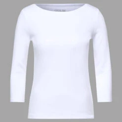 Cecil Damen 3/4 Arm Shirt Basic Boatneck White