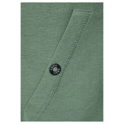 Cecil Damen Hoodie Shirtjacke Solid Raw Salvia Green -Modezauber Günstiges Geschäft cecil solid jacket sweatjacke gruen 15315 detail