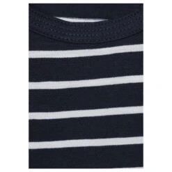 Cecil Damen T-Shirt Stripe Basic Roundneck Universal Blue -Modezauber Günstiges Geschäft cecil stripe basic roundneck schwarz 25512 detail