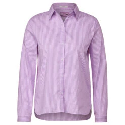 Cecil Damen Langarm Bluse Stripe Blouse Sporty Lilac