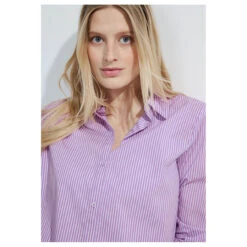 Cecil Damen Langarm Bluse Stripe Blouse Sporty Lilac -Modezauber Günstiges Geschäft cecil stripe blouse bluse violett 25565 model detail