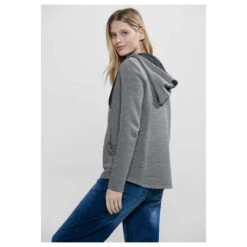 Cecil Damen Hoodie Shirtjacke Stripe Dessin Strong Khaki 7 Cecil Damen Hoodie Shirtjacke Stripe Dessin Strong Khaki -Modezauber Günstiges Geschäft cecil stripe dessin jacket gruen 25382 model hinten