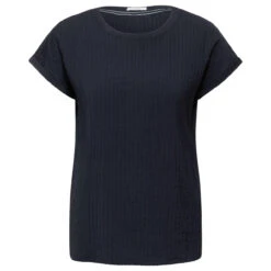 Cecil Damen T-Shirt Structure Universal Blue