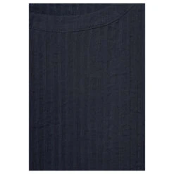 Cecil Damen T-Shirt Structure Universal Blue 9 Cecil Damen T-Shirt Structure Universal Blue -Modezauber Günstiges Geschäft cecil structure blouse blau 15512 detail