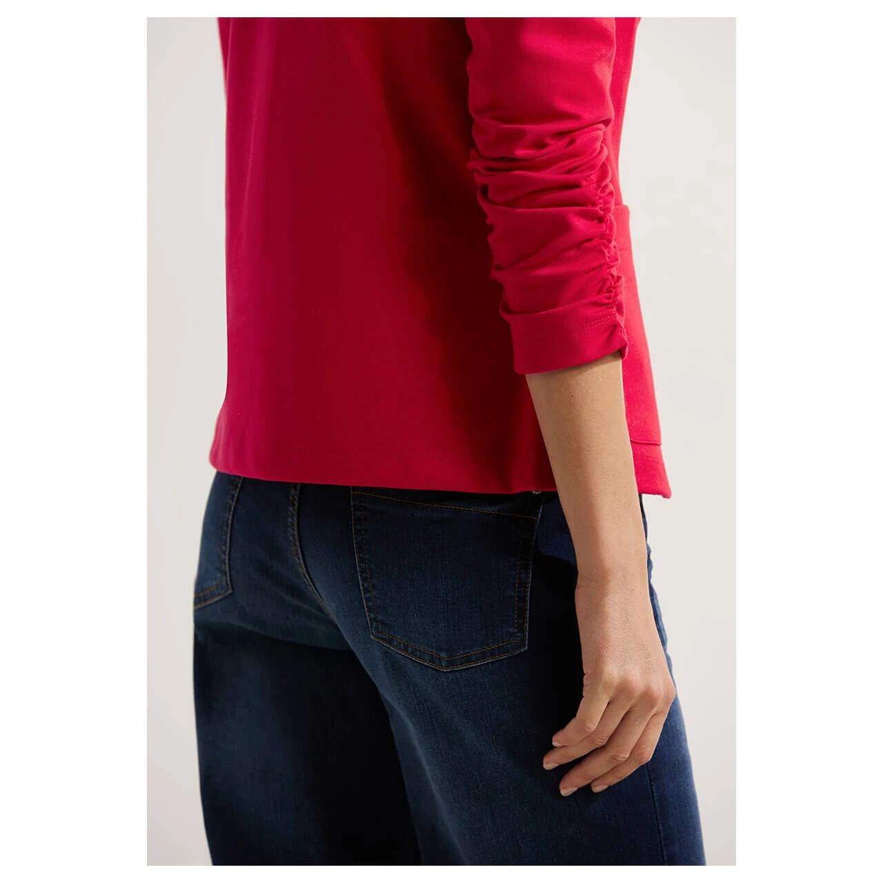 Cecil Damen Sweat Blazer Casual Red 5 Cecil Damen Sweat Blazer Casual Red – Bild 5