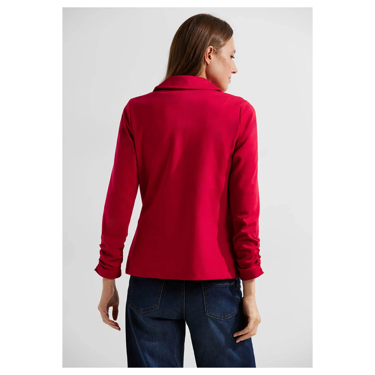 Cecil Damen Sweat Blazer Casual Red 3 Cecil Damen Sweat Blazer Casual Red – Bild 3
