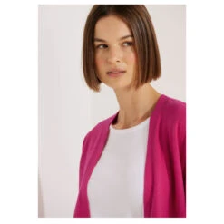 Cecil Damen Long Strickjacke Cosy Cardigan Coral Melange -Modezauber Günstiges Geschäft cecil sweatjacke cosy coral melange 15271 model detail