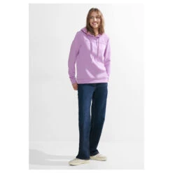 Cecil Damen Hoodie Sweatshirt Sporty Lilac -Modezauber Günstiges Geschäft cecil sweatshirt hoody lila 15565 model