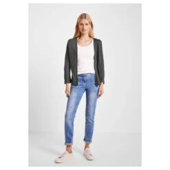 Cecil 3/4 Arm Shirtjacke Easy Khaki 8 Cecil 3/4 Arm Shirtjacke Easy Khaki -Modezauber Günstiges Geschäft cecil t shirtjacket gruen 14684 front