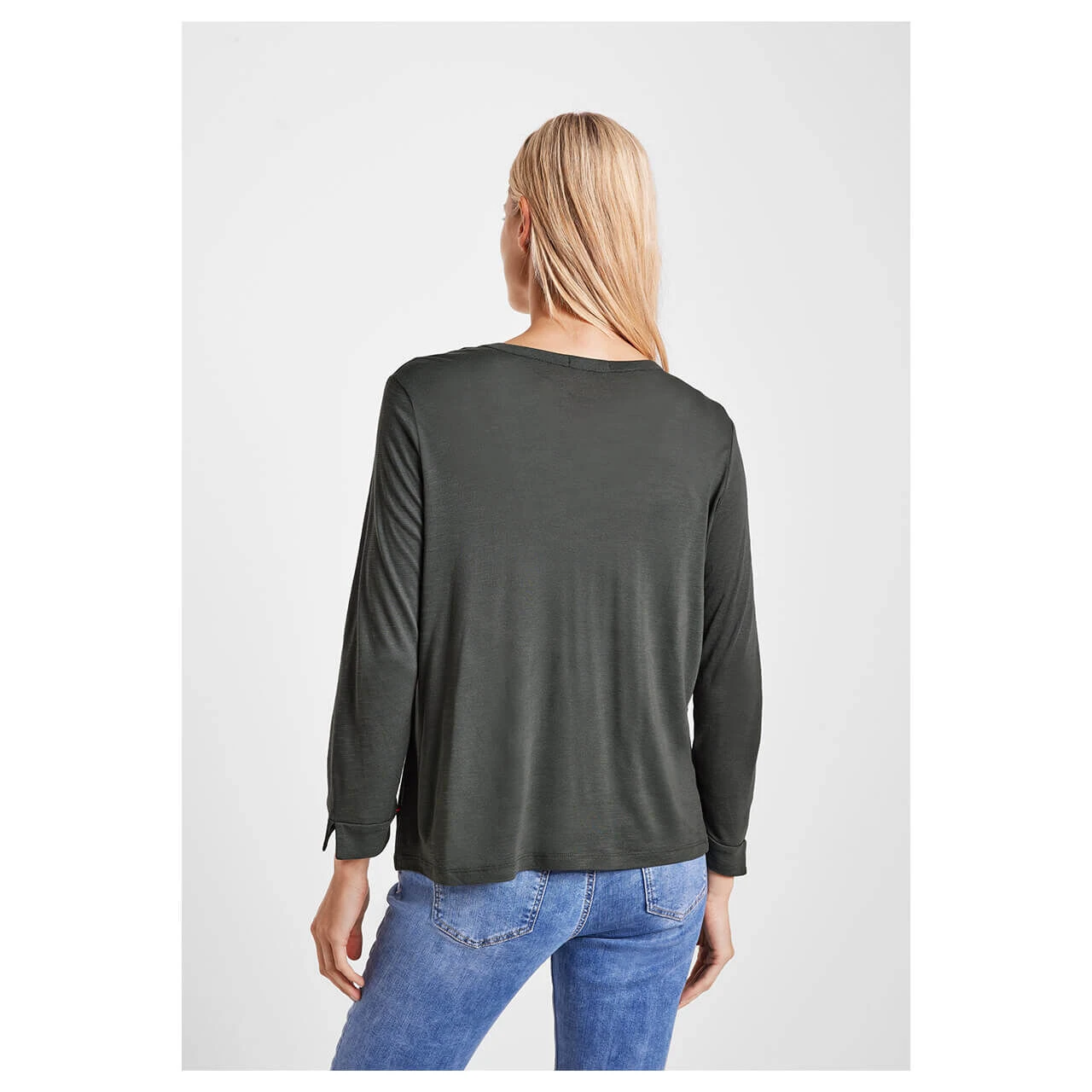 Cecil 3/4 Arm Shirtjacke Easy Khaki 3 Cecil 3/4 Arm Shirtjacke Easy Khaki – Bild 3