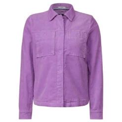 Cecil Damen Jacke Corduroy Overshirt Sporty Lilac