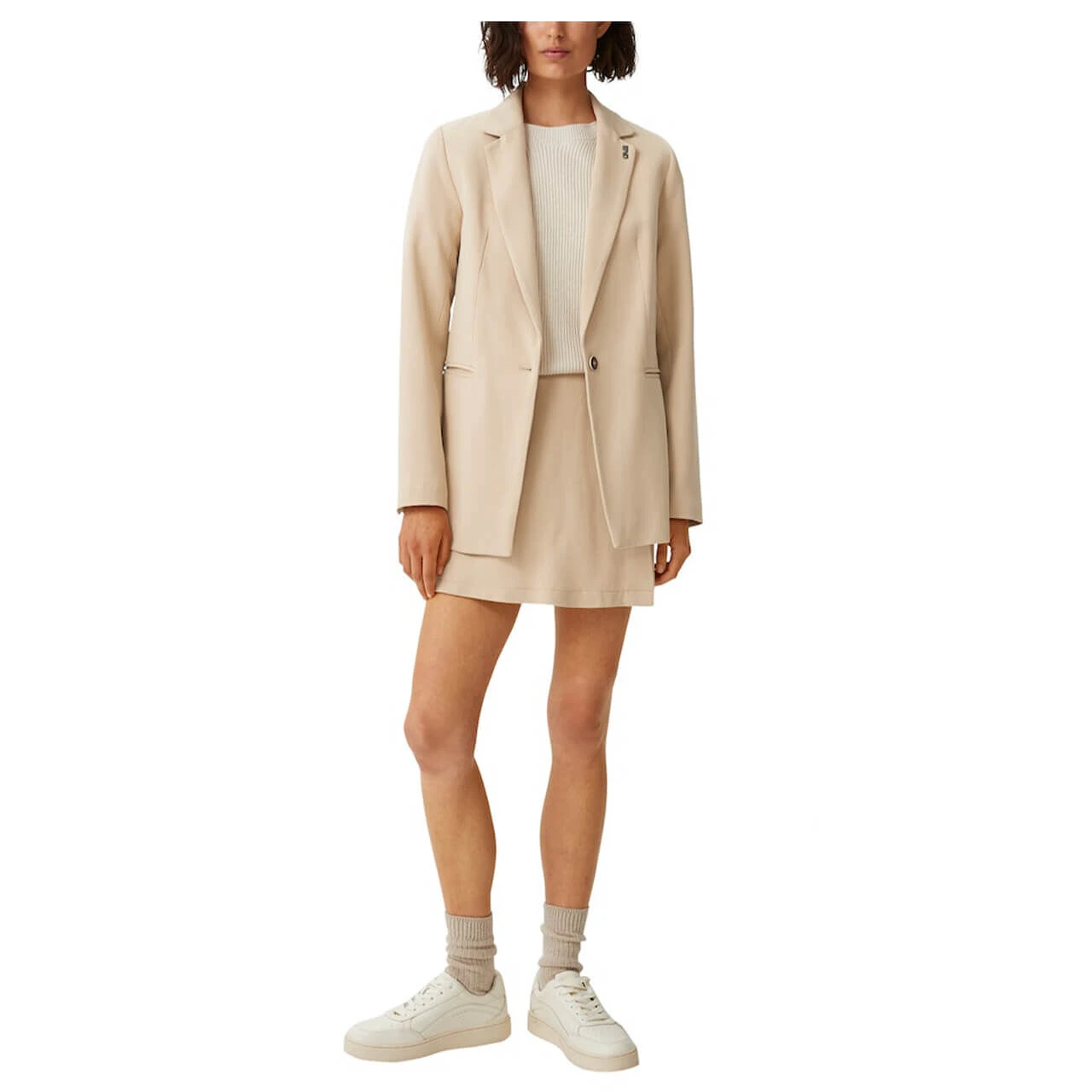 Comma Damen Blazer Sandy Brown 4 Comma Damen Blazer Sandy Brown – Bild 4