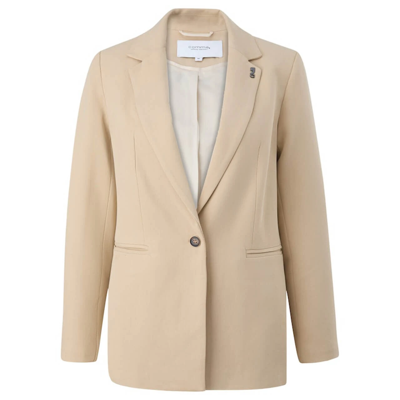 Comma Damen Blazer Sandy Brown 1 Comma Damen Blazer Sandy Brown