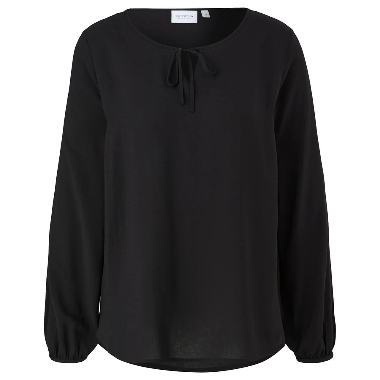 Comma Damen Langarm Bluse Black 1 Comma Damen Langarm Bluse Black