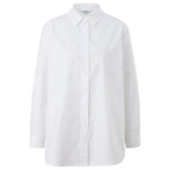 Comma Damen Bluse Soft White