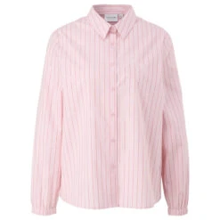 Comma Damen Langarm Bluse Lilac Pink