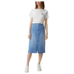 Comma Damen Jeansrock Light Blue -Modezauber Günstiges Geschäft comma rock blau 53z3 model