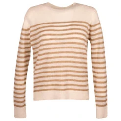 Modezauber Günstiges Geschäft 23 Comma Damen Pullover Light Creme Brown Stripes