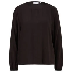 Comma Damen Langarm Bluse Soft Black
