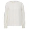 Comma Damen Langarm Bluse Off White Creme