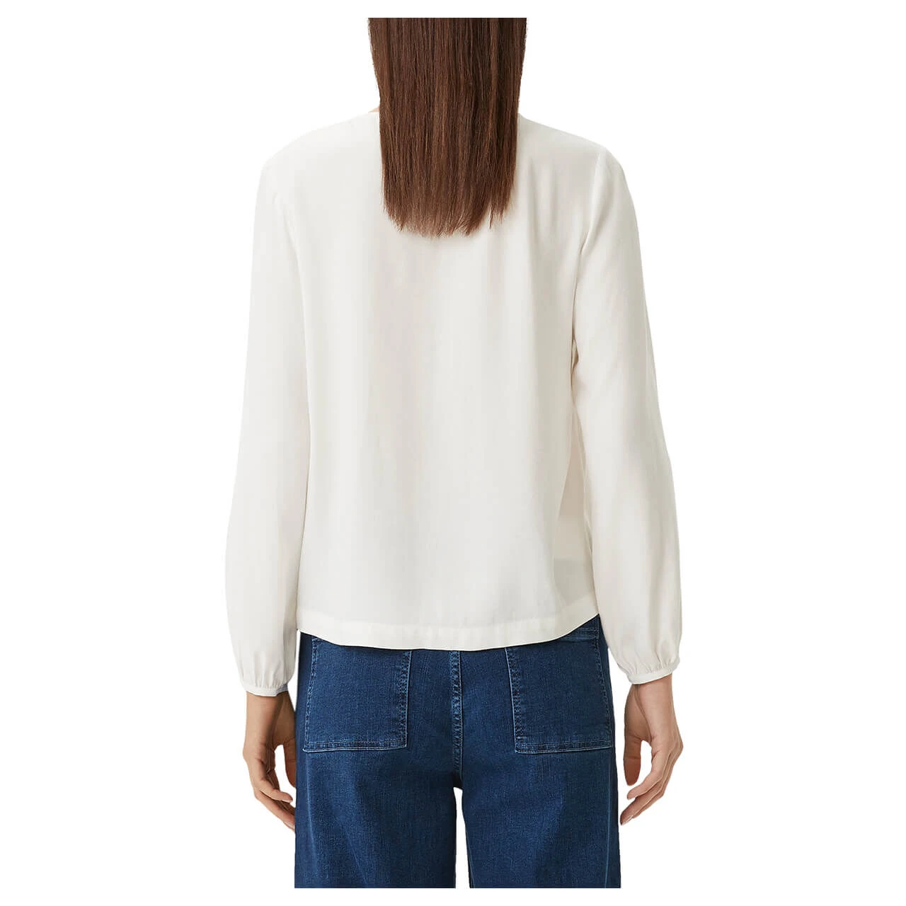 Comma Damen Langarm Bluse Off White Creme 3 Comma Damen Langarm Bluse Off White Creme – Bild 3