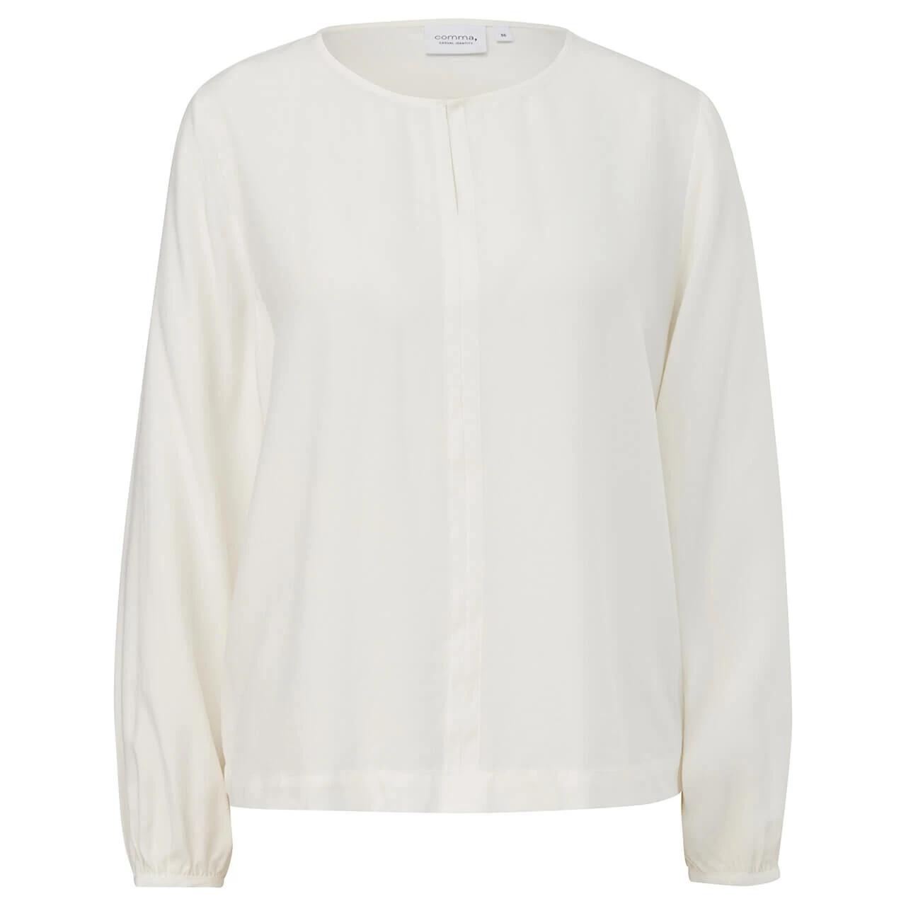 Comma Damen Langarm Bluse Off White Creme 1 Comma Damen Langarm Bluse Off White Creme